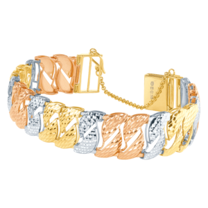Ming Seng tri gold bracelet